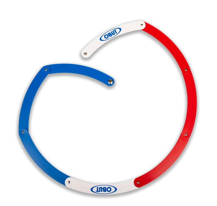 Cercle de pétanque obut pliant bleu blanc rouge